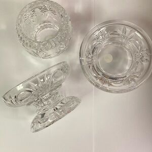 Elegant Crystal candle holder set